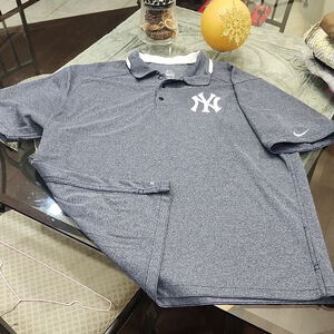 New York YANKEES Nike Dri Fit AC Elite Polo Golf Shirt XL